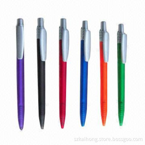 Promotional Ballpoint Pens, Made of AS, Available in Various Colors